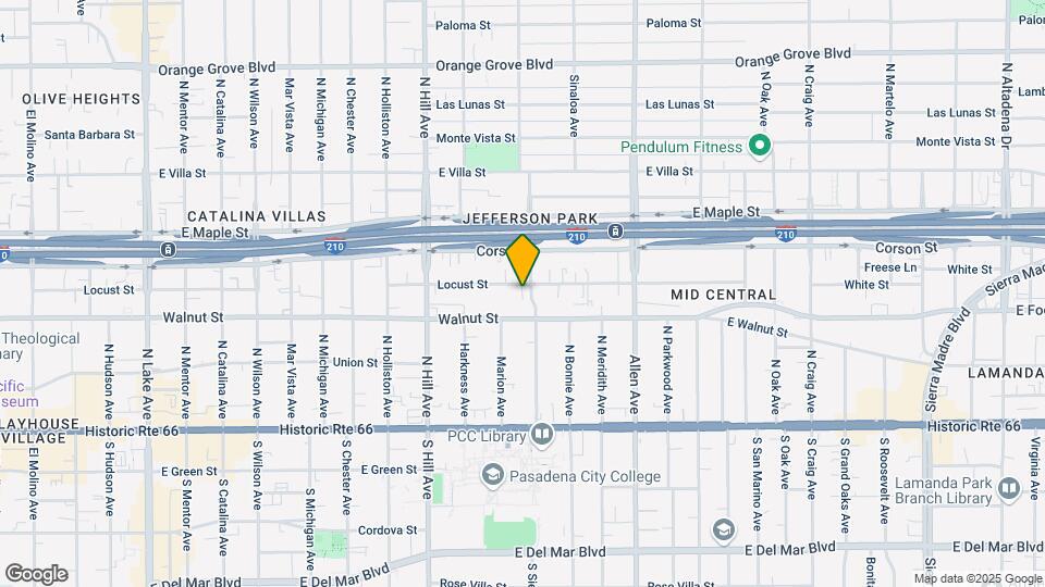 239 N Sierra Bonita Ave Map and Location Details