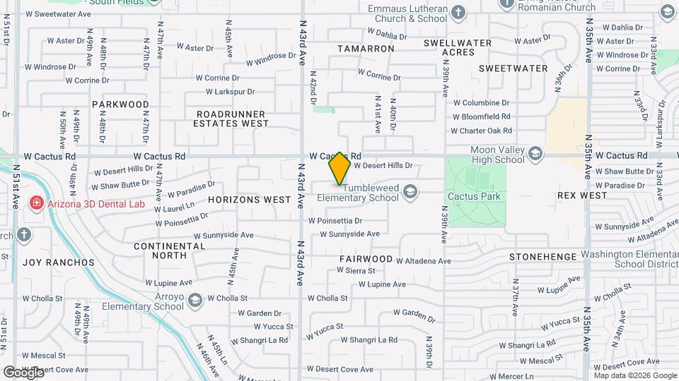 4140 W Paradise Dr Map and Location Details