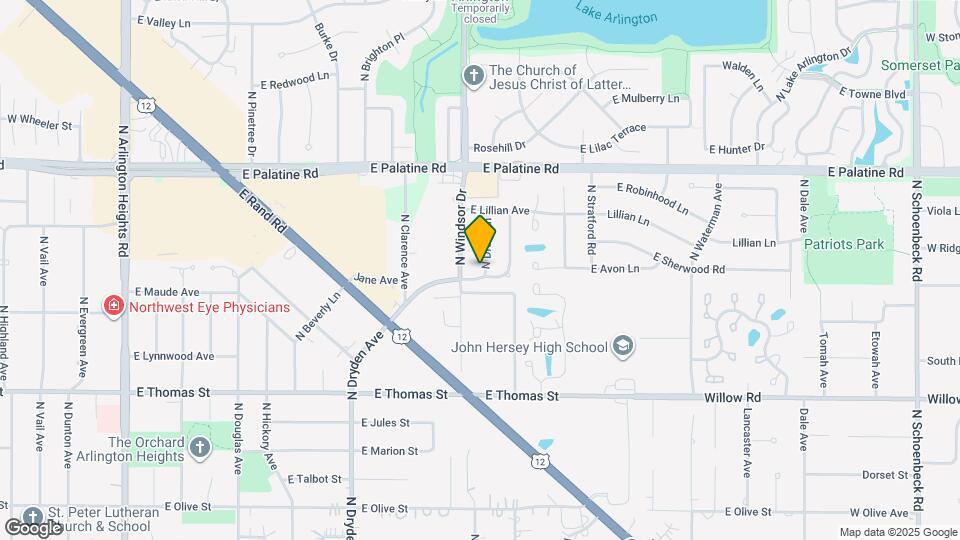 1704 N Drury Ln Map and Location Details