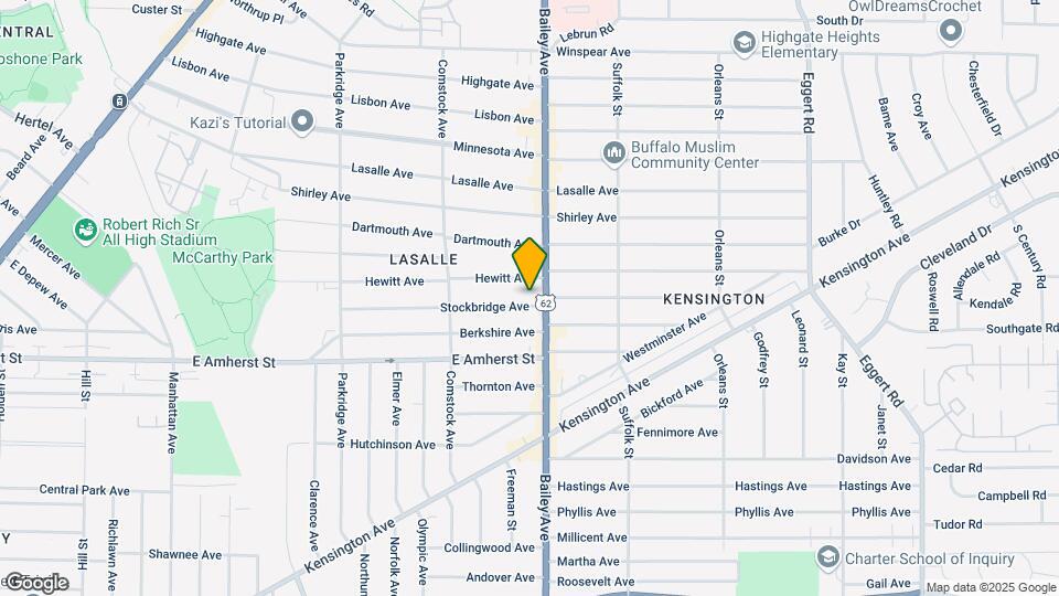 320 Stockbridge Ave Map and Location Details