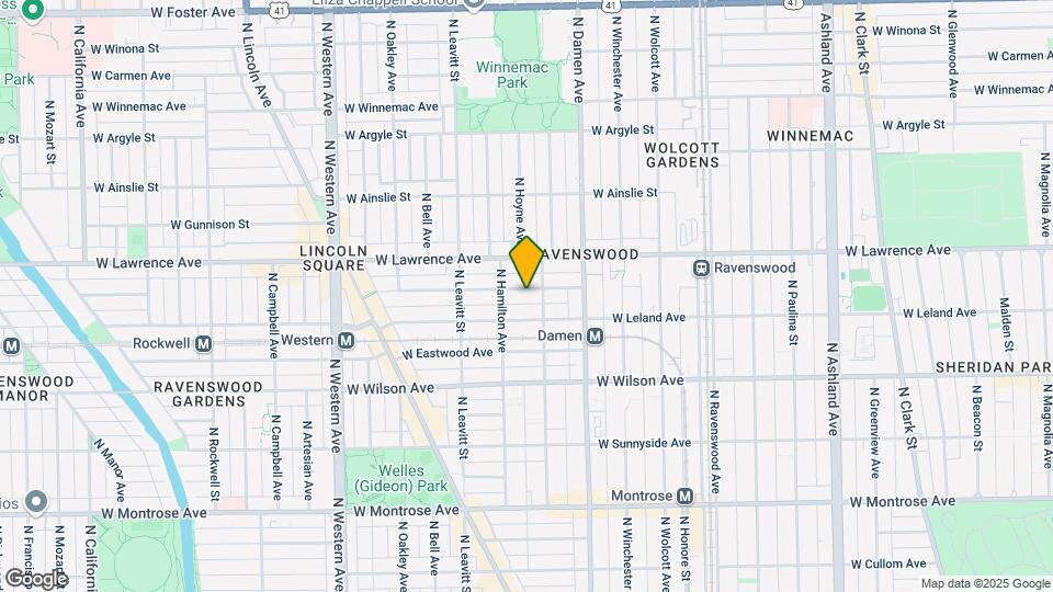 2113 W Giddings St, Unit 3C Mapa y Detalles de la Ubicación