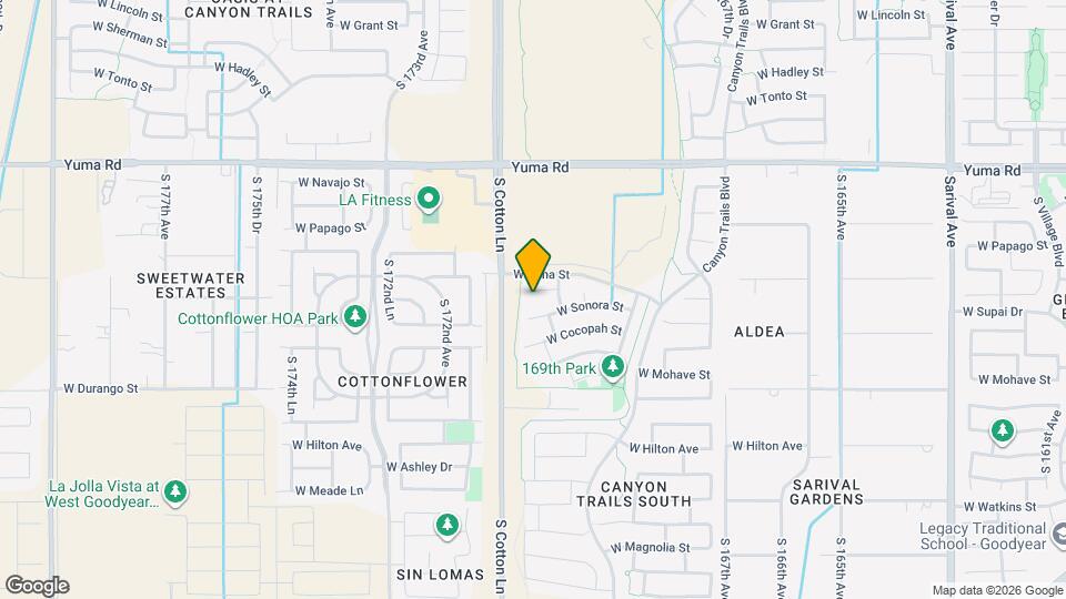 17043 W Zuni St Map and Location Details