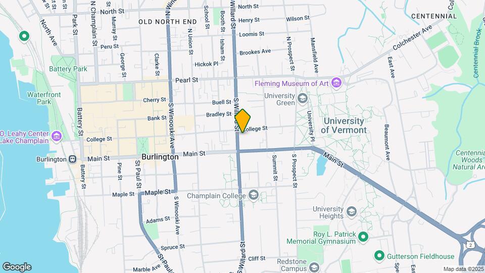 118 S Willard St Map and Location Details