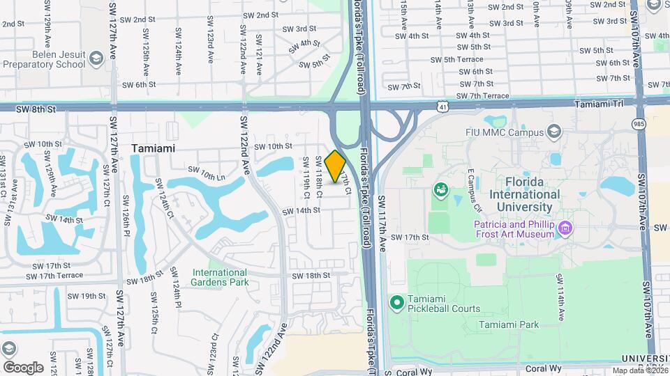 11740 SW 12th St Map and Location Details