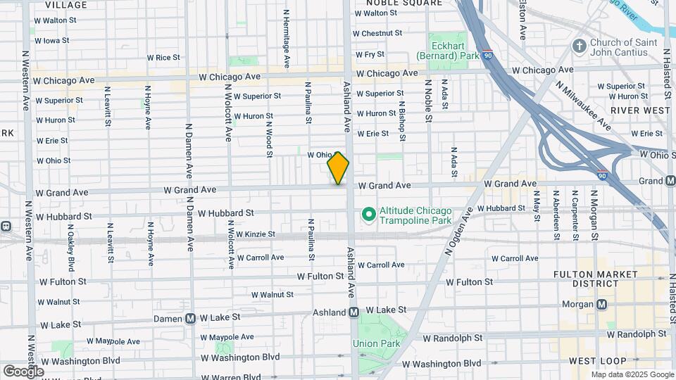 1617 W Grand Ave Mapa y Detalles de la Ubicación
