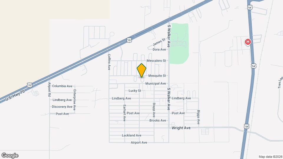 1100 Mesquite St Map and Location Details