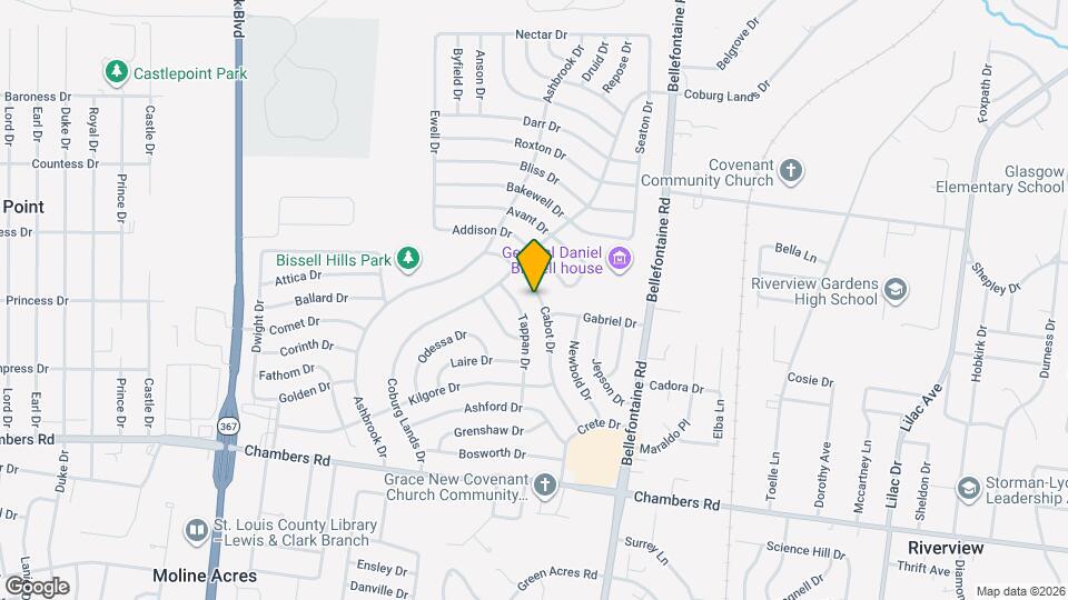 10217 Cabot Dr Map and Location Details