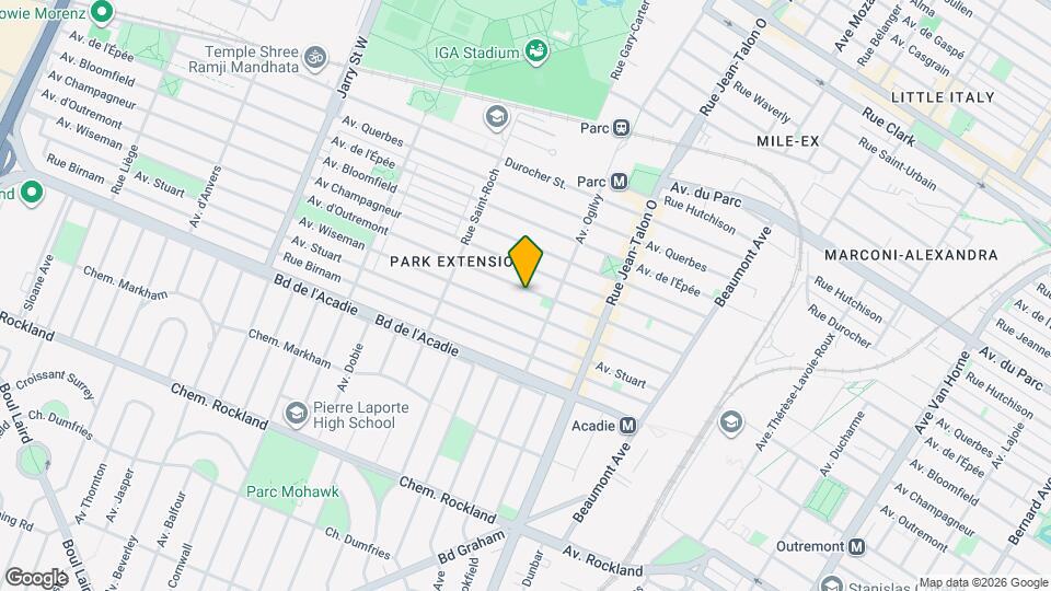 7452 D'outremont Av Map and Location Details