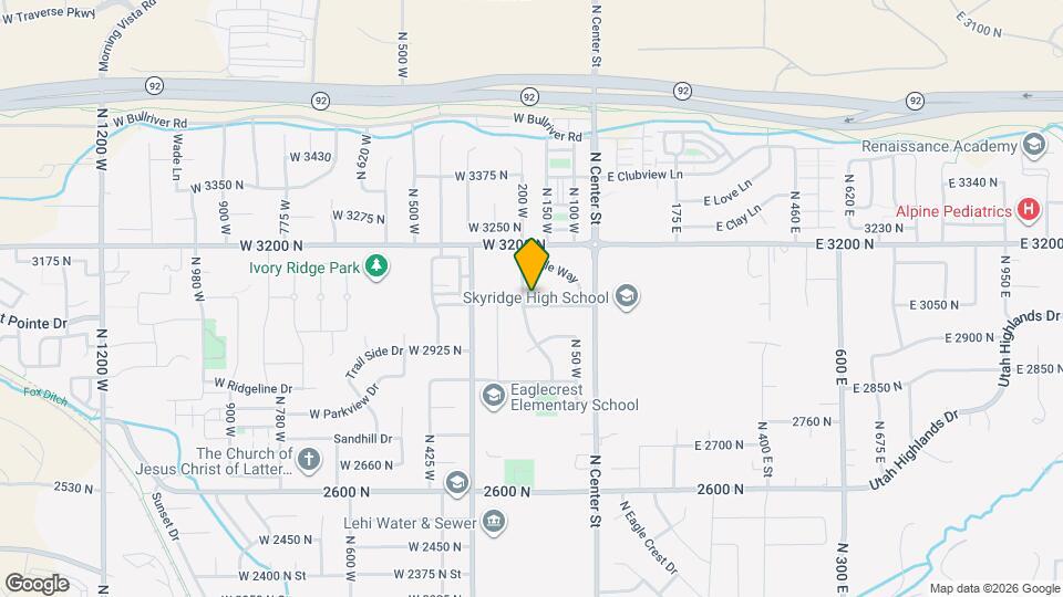 3080 N CREST DR Mapa y Detalles de la Ubicación