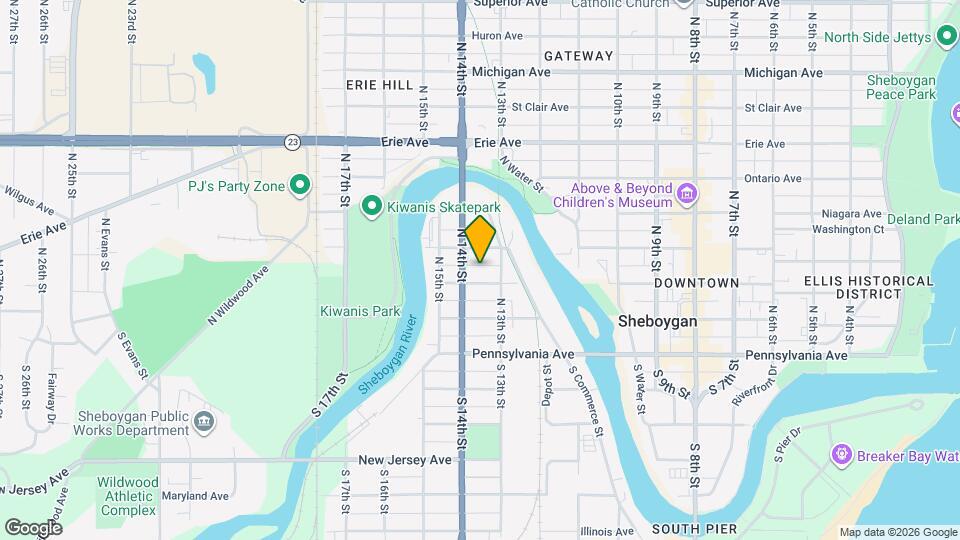 1324 New York Ave, Unit Upper Map and Location Details