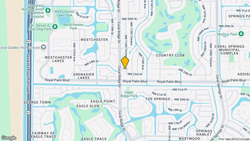 11615 NW 23rd Ct Map and Location Details