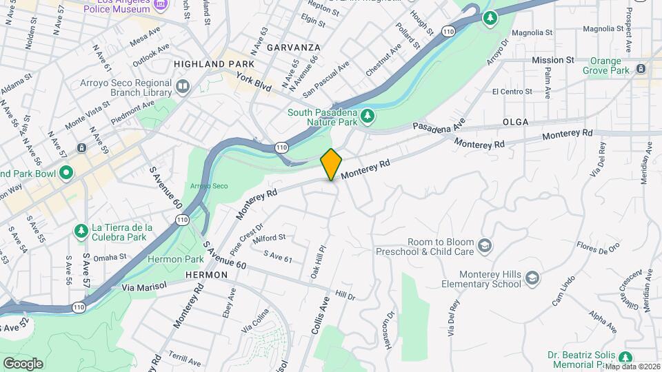 1205 Oak Hill Ave Map and Location Details