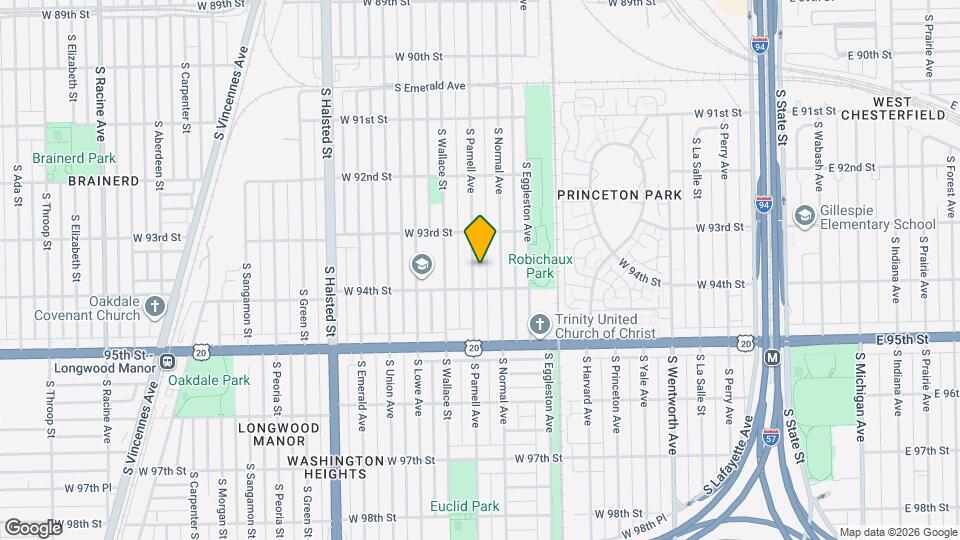 9341 S Parnell Ave Map and Location Details