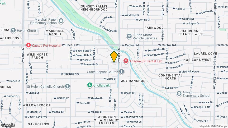 5158 W Poinsettia Dr Map and Location Details