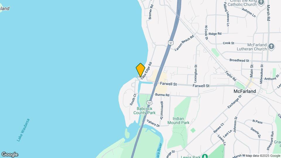 5913 Lake Edge Rd Map and Location Details