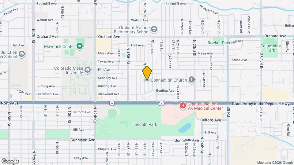 1350 N 17th St Map and Location Details