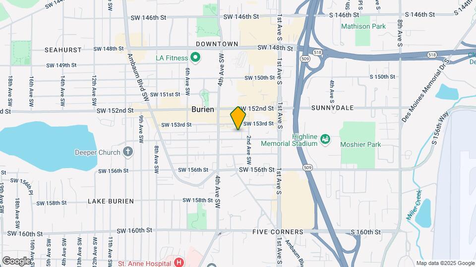 222 SW 154th St Map and Location Details