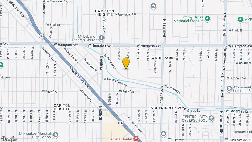 4633 N 56th St Map and Location Details