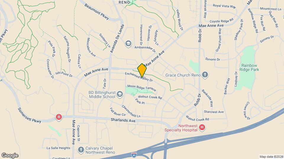 6450 Enchanted Valley Dr Mapa y Detalles de la Ubicación