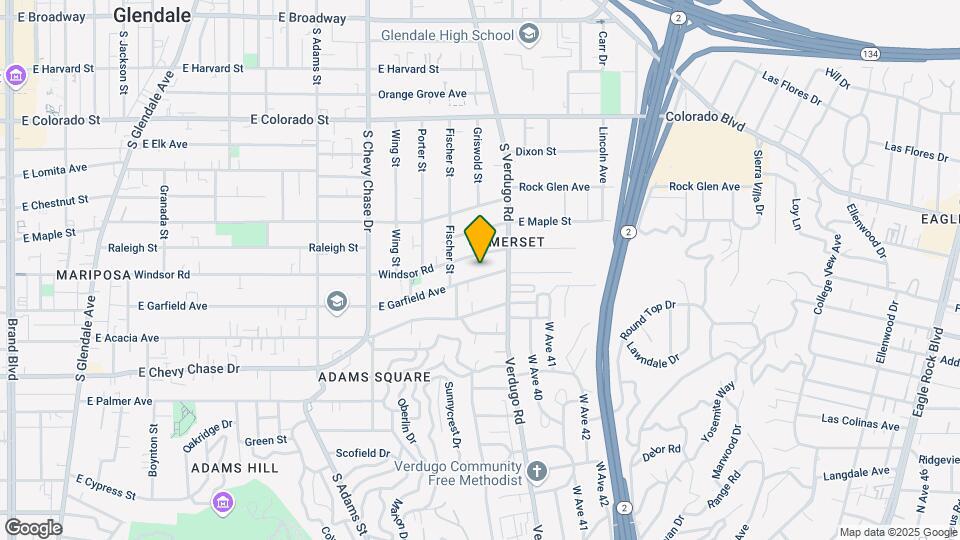 1371 E Garfield Ave Map and Location Details