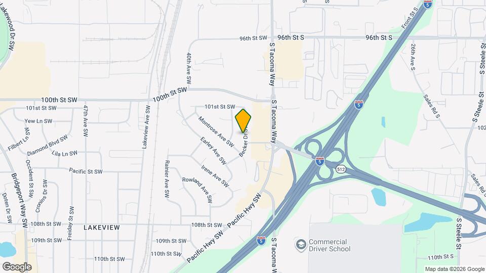 10316 Becker Dr SW, Unit 101 Map and Location Details