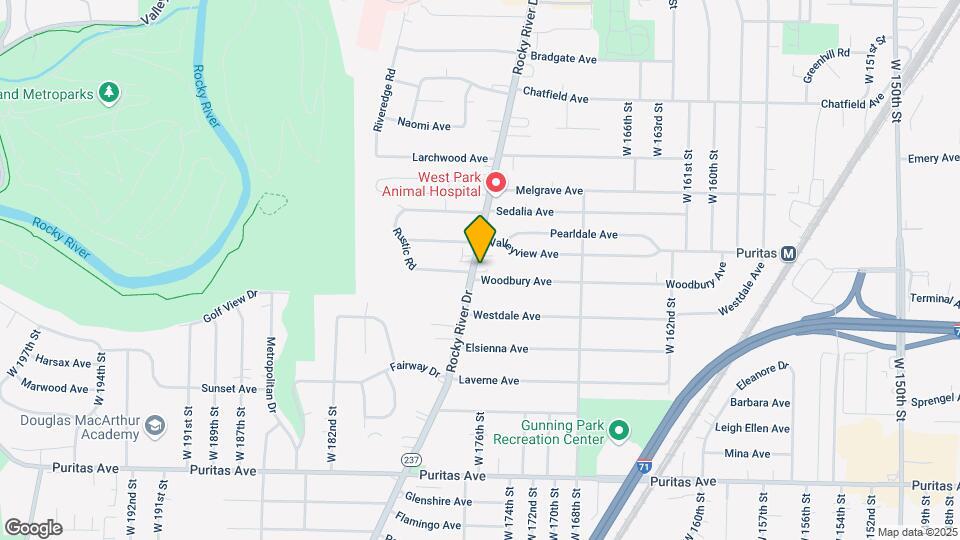 4201 Rocky River Dr Map and Location Details