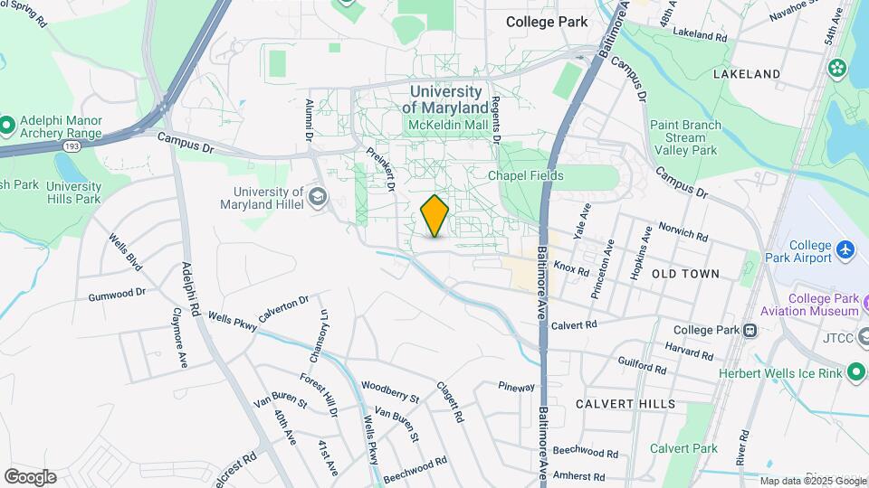 Hub College Park Map and Location Details