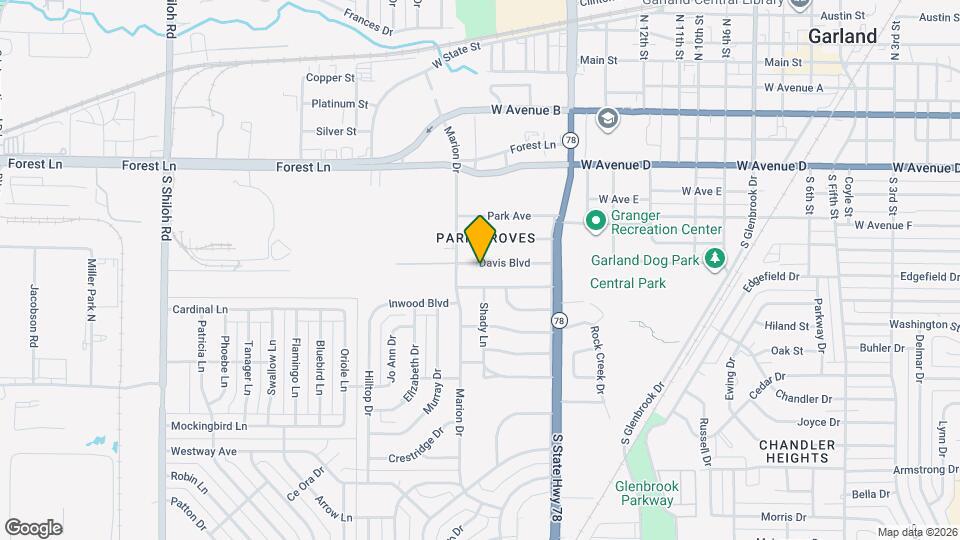 1606 Davis Blvd Map and Location Details