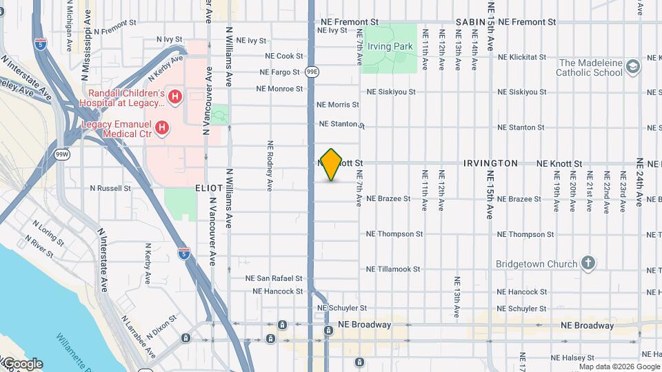 506 NE Russell St Map and Location Details