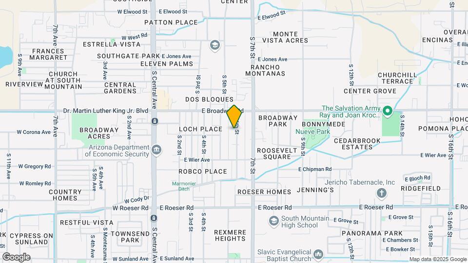 4436 S 6th St Map and Location Details