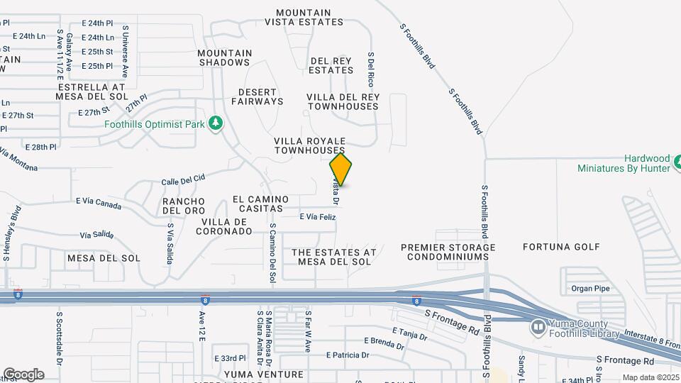 10605 S Del Vista Dr Map and Location Details