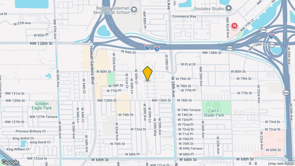 7861 W 29th Ln Map and Location Details