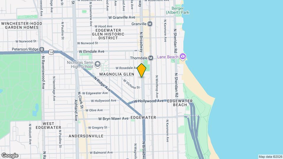 5826 N Broadway Map and Location Details