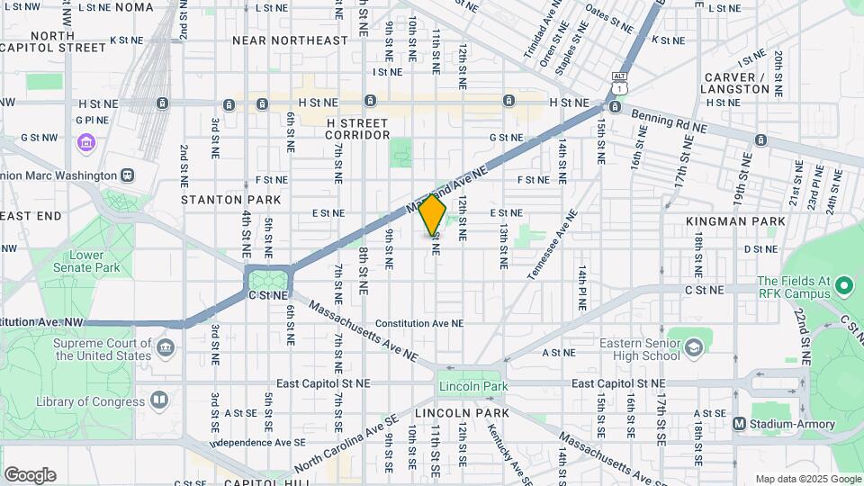 1032 D St NE Map and Location Details