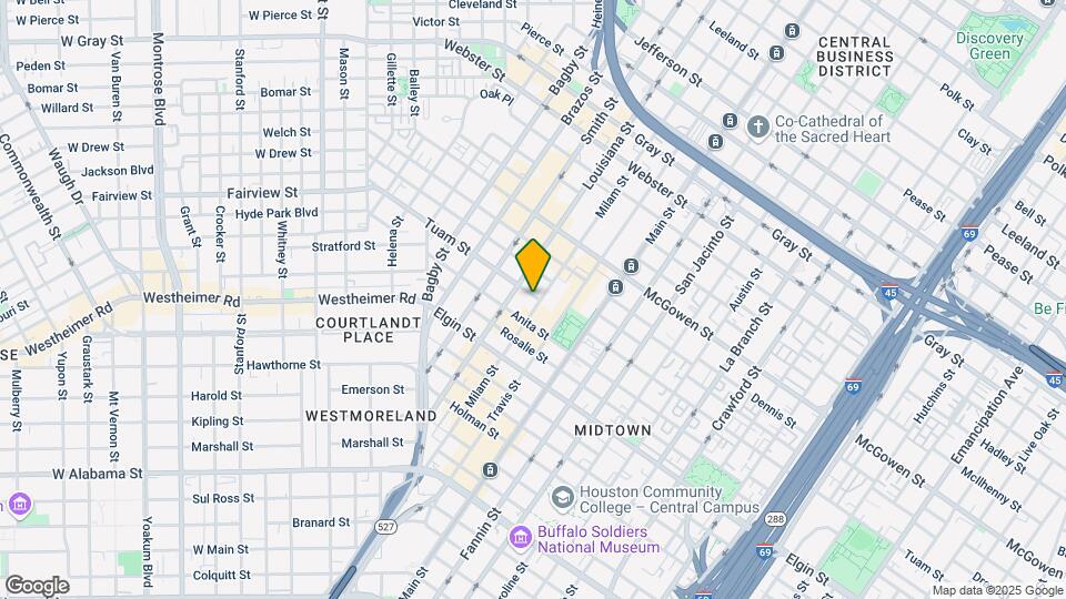 Midtown Houston Living Map and Location Details