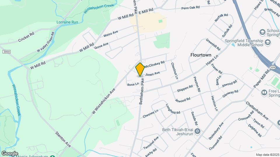 1211 Bethlehem Pike Map and Location Details