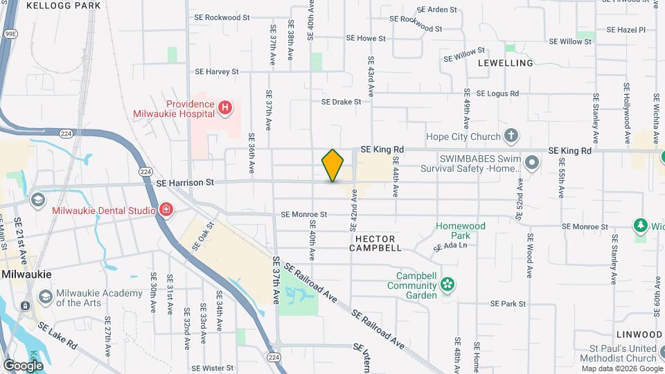 4046 SE Harrison St Map and Location Details