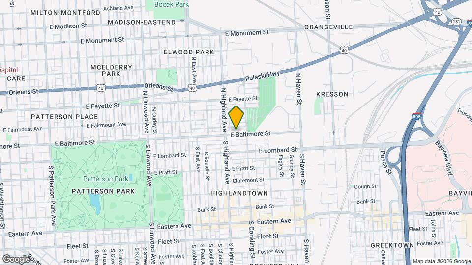 3430 E Baltimore St Map and Location Details