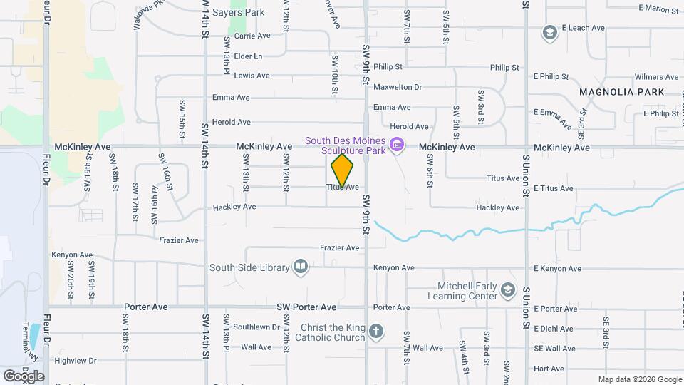 916 Titus Ave Map and Location Details