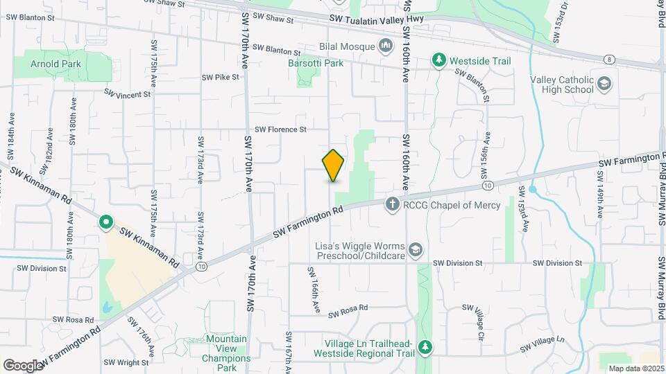 4900 SW 165th Ave Map and Location Details