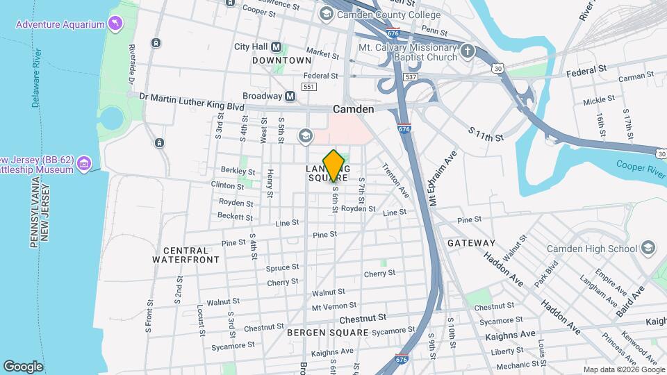 511 S 6th St Map and Location Details