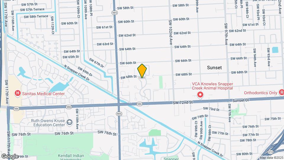 6863 SW 104th Ct Map and Location Details