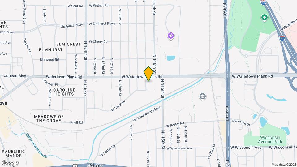 1124 N 117th St Map and Location Details