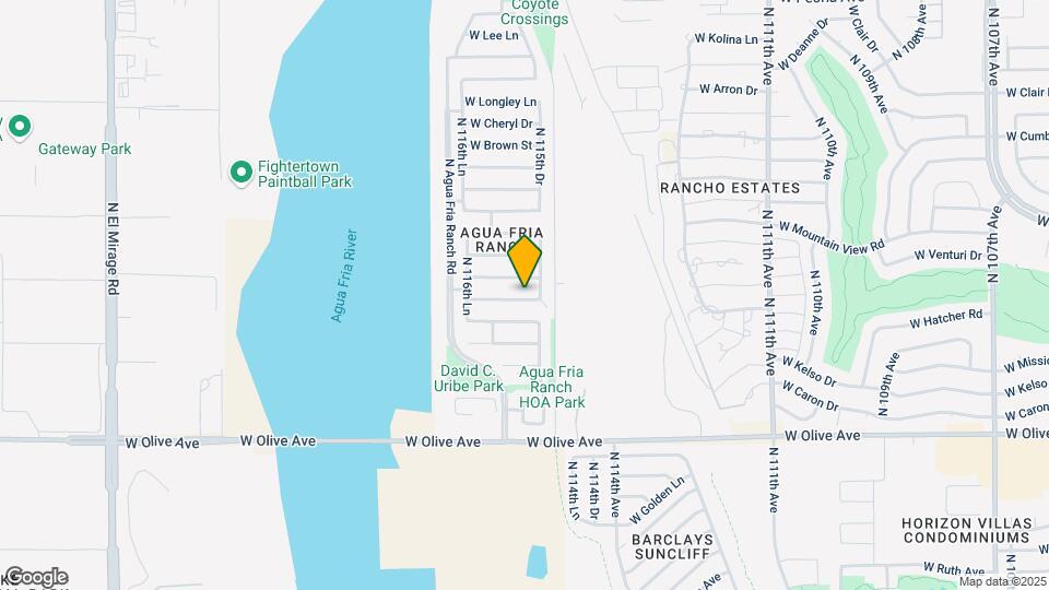 11558 W Retheford Rd Map and Location Details