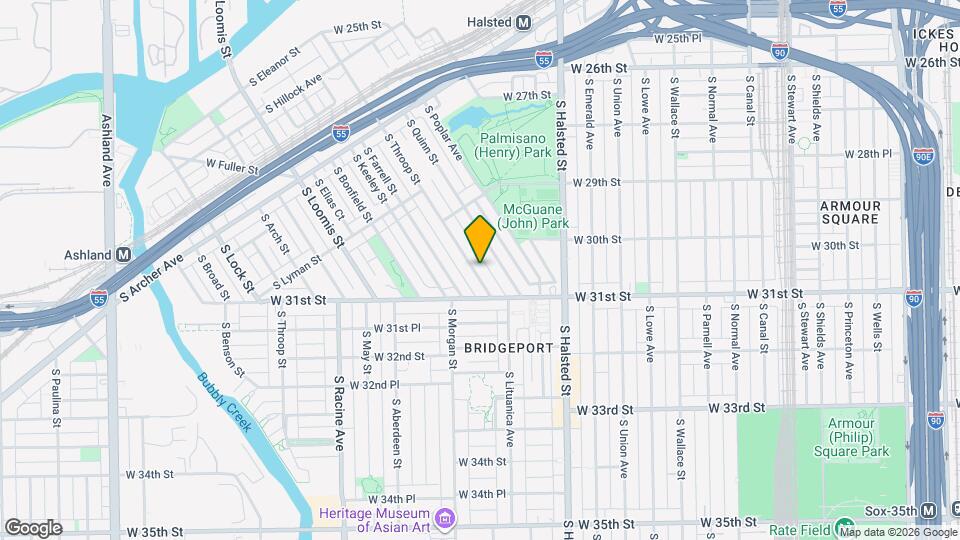 3039 S Throop St, Unit Garden Unit Map and Location Details