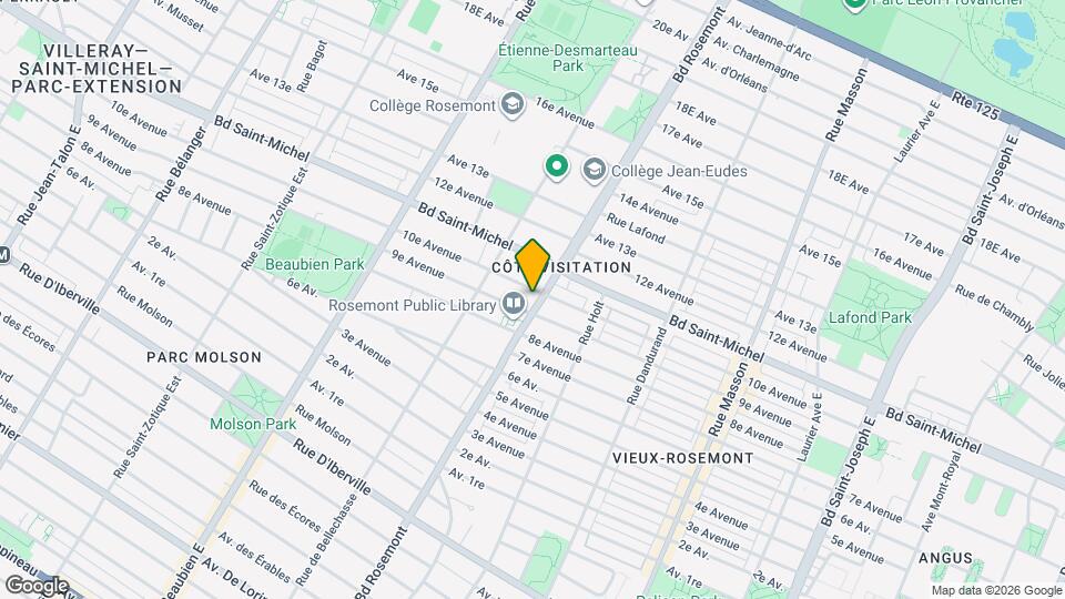 3185 Rosemont Boul Map and Location Details