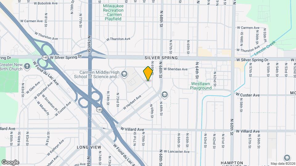 5468 N Strathmore Ave Map and Location Details