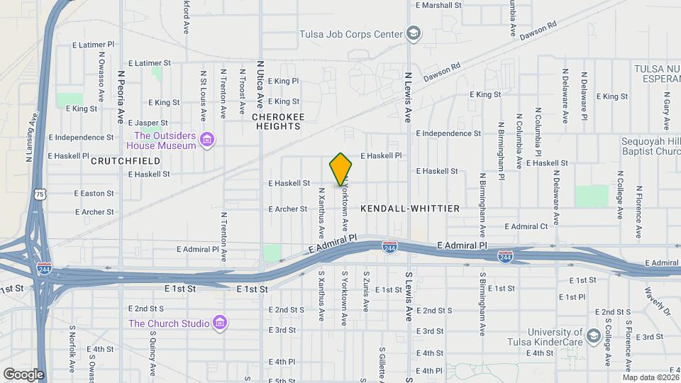 124 N Yorktown Ave Map and Location Details