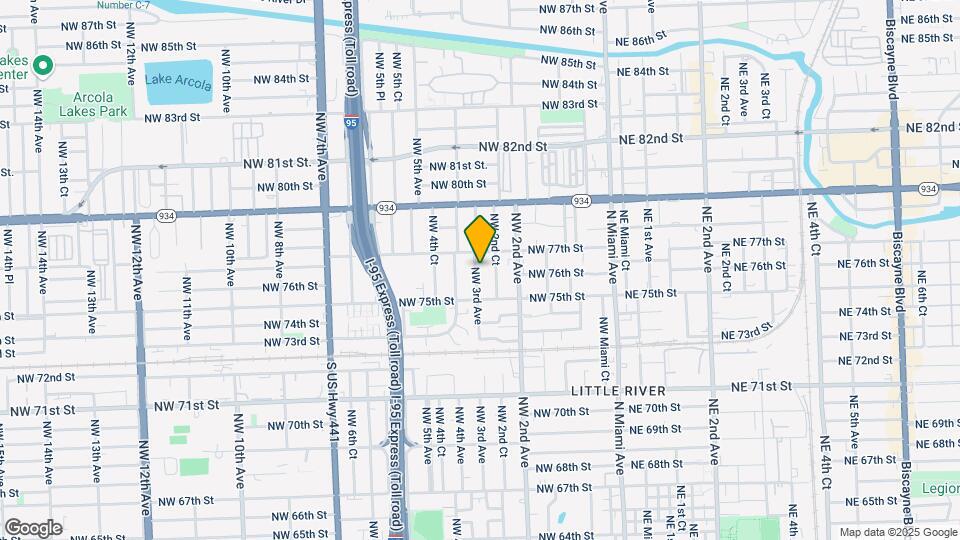 7637 NW 3rd Ave-Unit -2 Map and Location Details