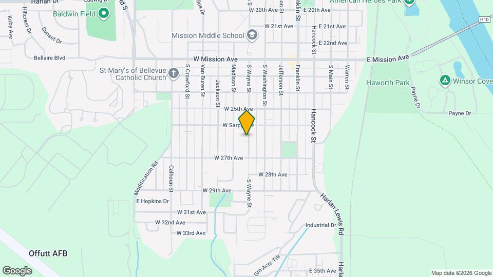 2528 Wayne St Map and Location Details